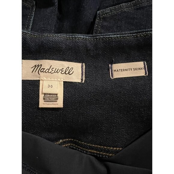 NEW Madewell | Maternity Over-the-Belly Skinny Jeans in Orland Wash #MB508 Sz 30 - Picture 4 of 10